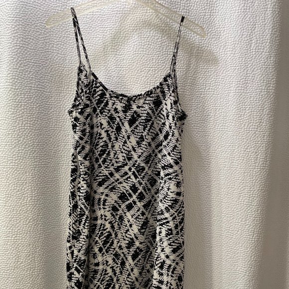 B&W Slip Mini Dress - Picture 1 of 5